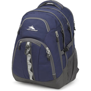 High Sierra Access 2.0 Laptop Backpack, True Navy/Mercury, One Size Dark Blue