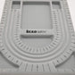 The Beadsmith Bead Board, Grey Flocked, 3 U-Shaped Channels, 6 Recessed Compartments, 9.5 x 13 inches, Design Boards for Creating Bracelets, Necklaces and Other Jewelry