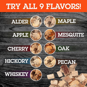 Camerons All Natural Alder Wood Chunks for Smoking Meat -840 Cu. in. Box, Approx 7.6 Pounds- Kiln Dried Large Cut BBQ Wood Chips for Smoker - Barbecue Chunks Smoker Accessories