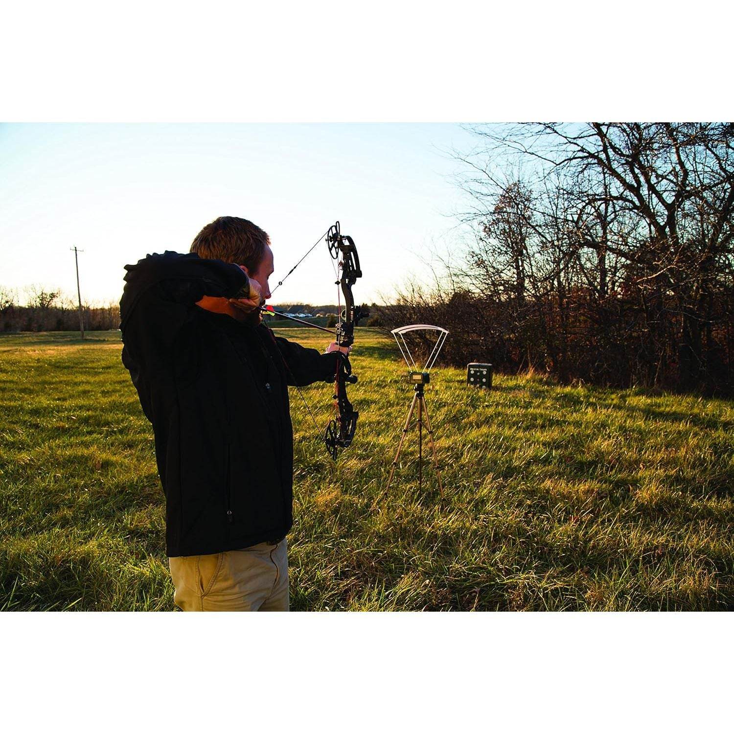 Caldwell Ballistic Precision Chronograph Kit, MPS and FPS Reading with Adjustable Tripod, LED Light Kit, and Carry Case for Shot Velocity Testing on Firearms, Archery, Airgun, and Paintball - My Store