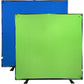 Fotodiox Pro Collapsible Background - 5x7’ Chromakey Green/Chromakey Blue 2-in-1 Background Panel
