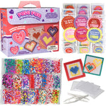 Buy now Valentines Day Cards for Kids Classroom-Heart Themed Fuse Bead Kits (24ct)-Perfect Valentines Day Gifts for Kids School Exchange for Boys & Girls -Each Includes Pixel Art Craft Activity w Perler Beads at indiglob india