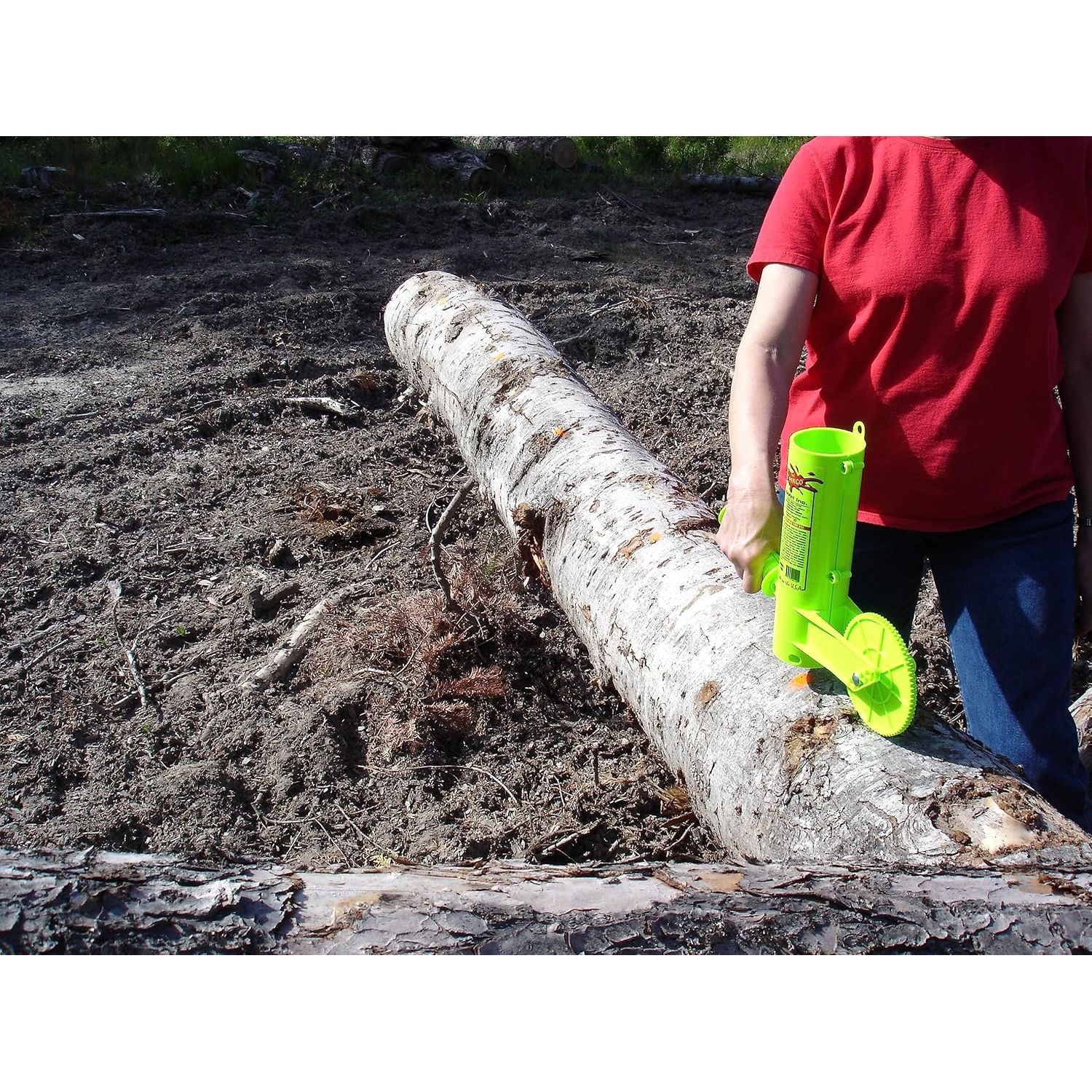 Buy now THE MINGO Ultimate Firewood Measuring Tool - Chainsaw Fire wood Marking Tool With Marking Wheels - Log Paint Marker -Measuring Accessory For Chainsaw - Logging Accessory (Mingo Marker With 16" Wheel) at indiglob india